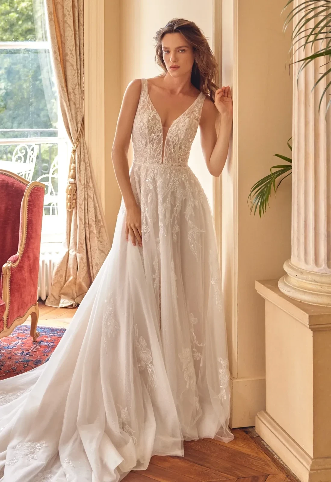 Model wearing a Sparkle Princess gown