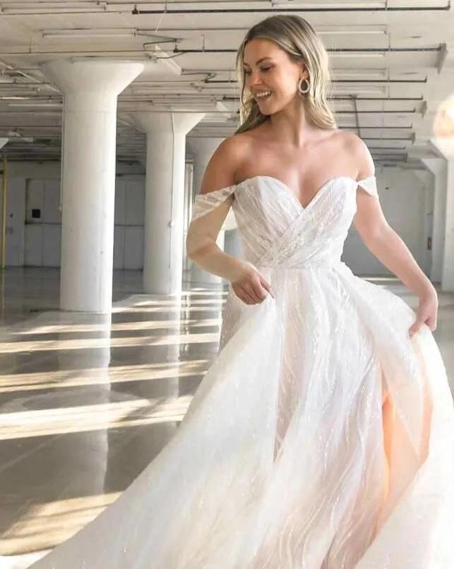Model wearing a Sparkle Princess gown