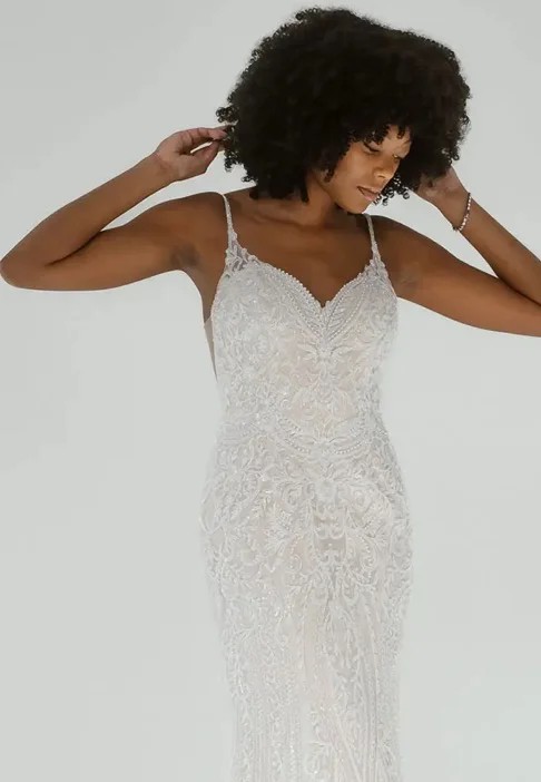 Model wearing a Sparkle Princess gown