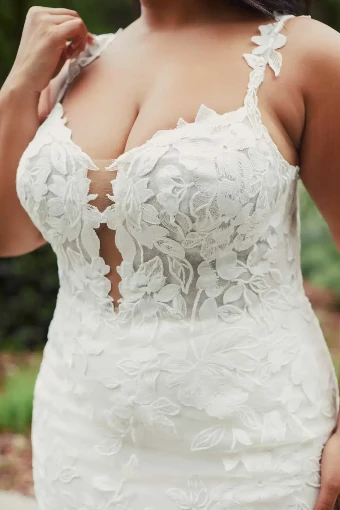 Essense of Australia - OTR Style #D3709 #1 Ivory/Ivory thumbnail