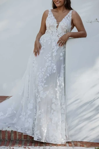 Essense of Australia - OTR Style #D3783 #6 Ivory/Mocha thumbnail