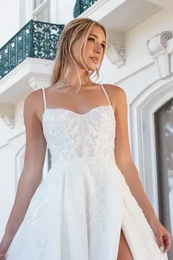 Essense of Australia - OTR Style #D3812 #2 Ivory/Ivory thumbnail