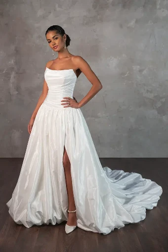 Essense of Australia - OTR Style #D4325 #2 Pure Ivory Jacquard (Taffeta Jacquard) thumbnail
