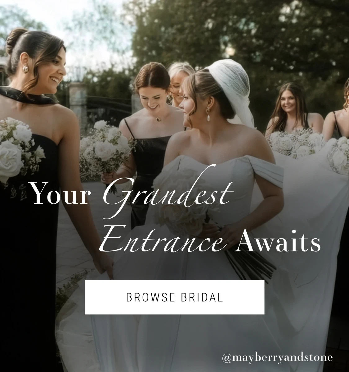 Your Grandest Entrance Awaits Banner