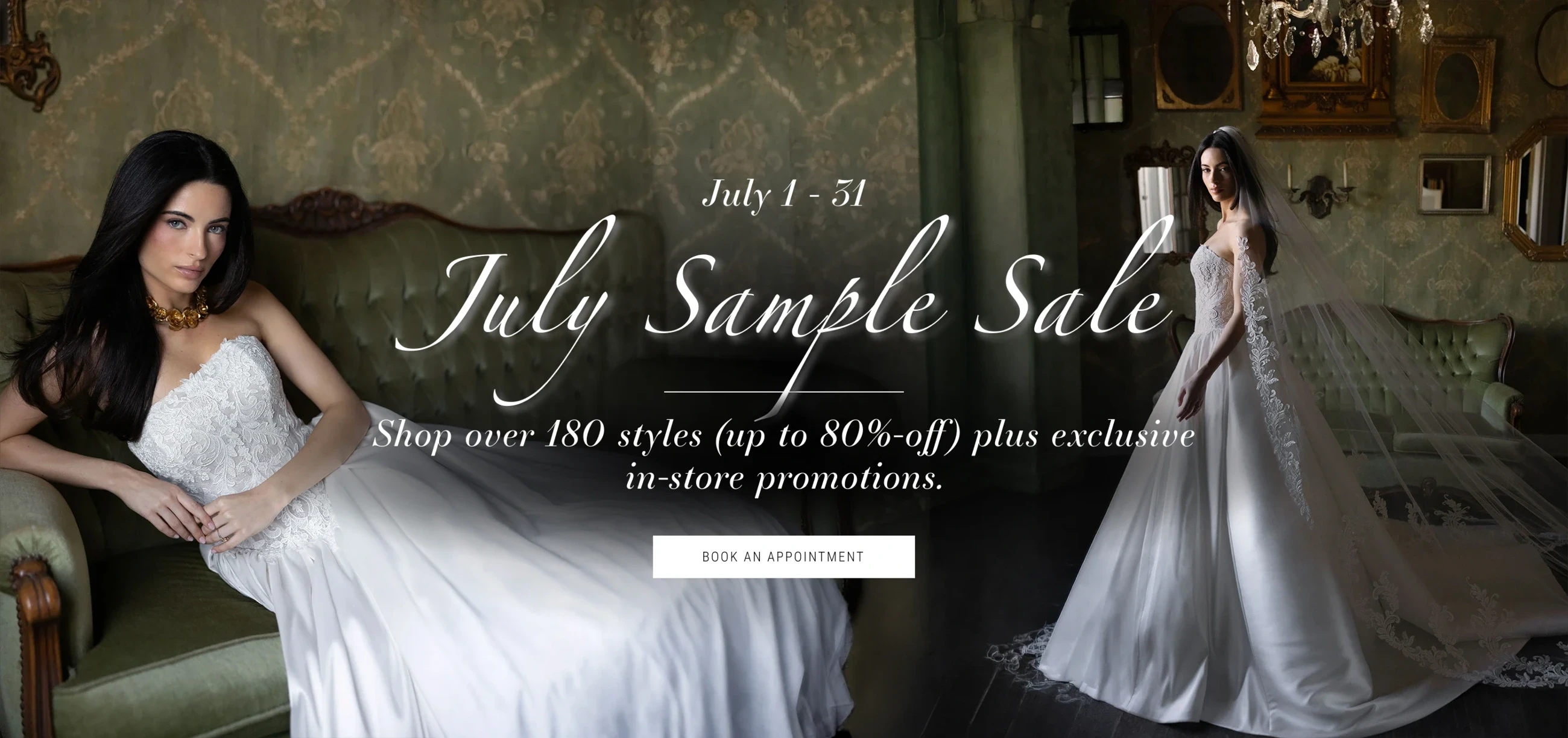 July Sample Sale banner