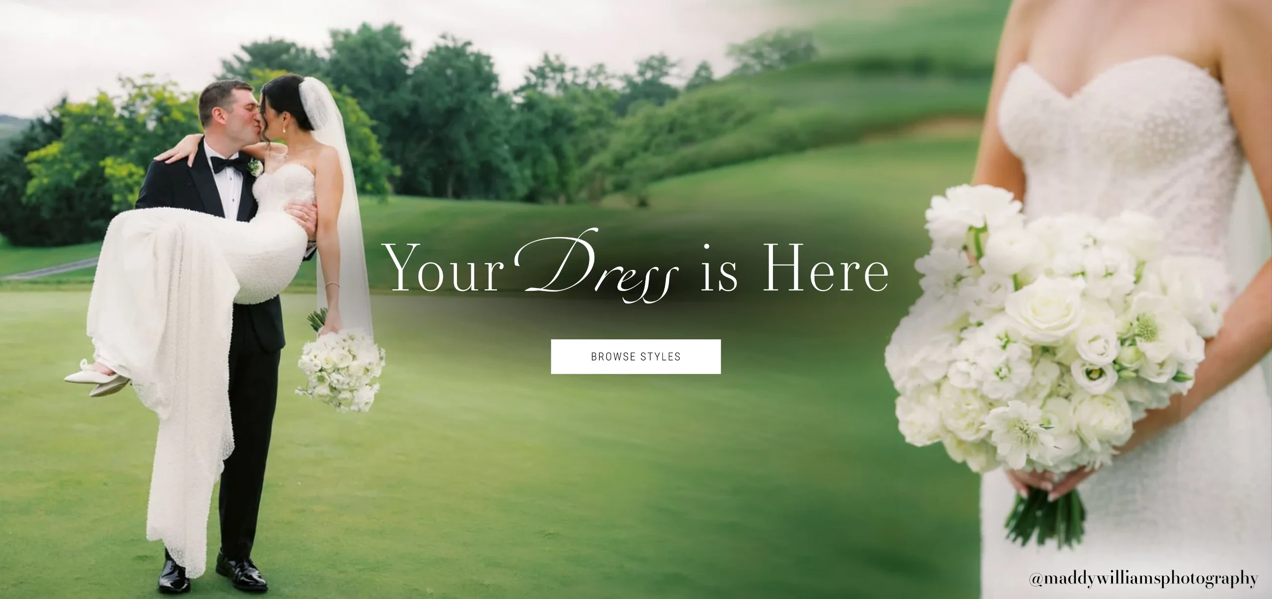 Your Dress is Here Banner